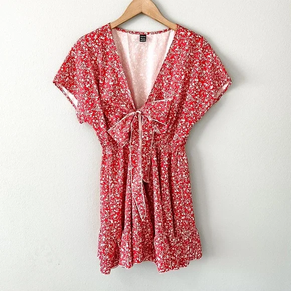 floral flowy dress short Keep It Up Dress: White/Blue Floral – Hope's